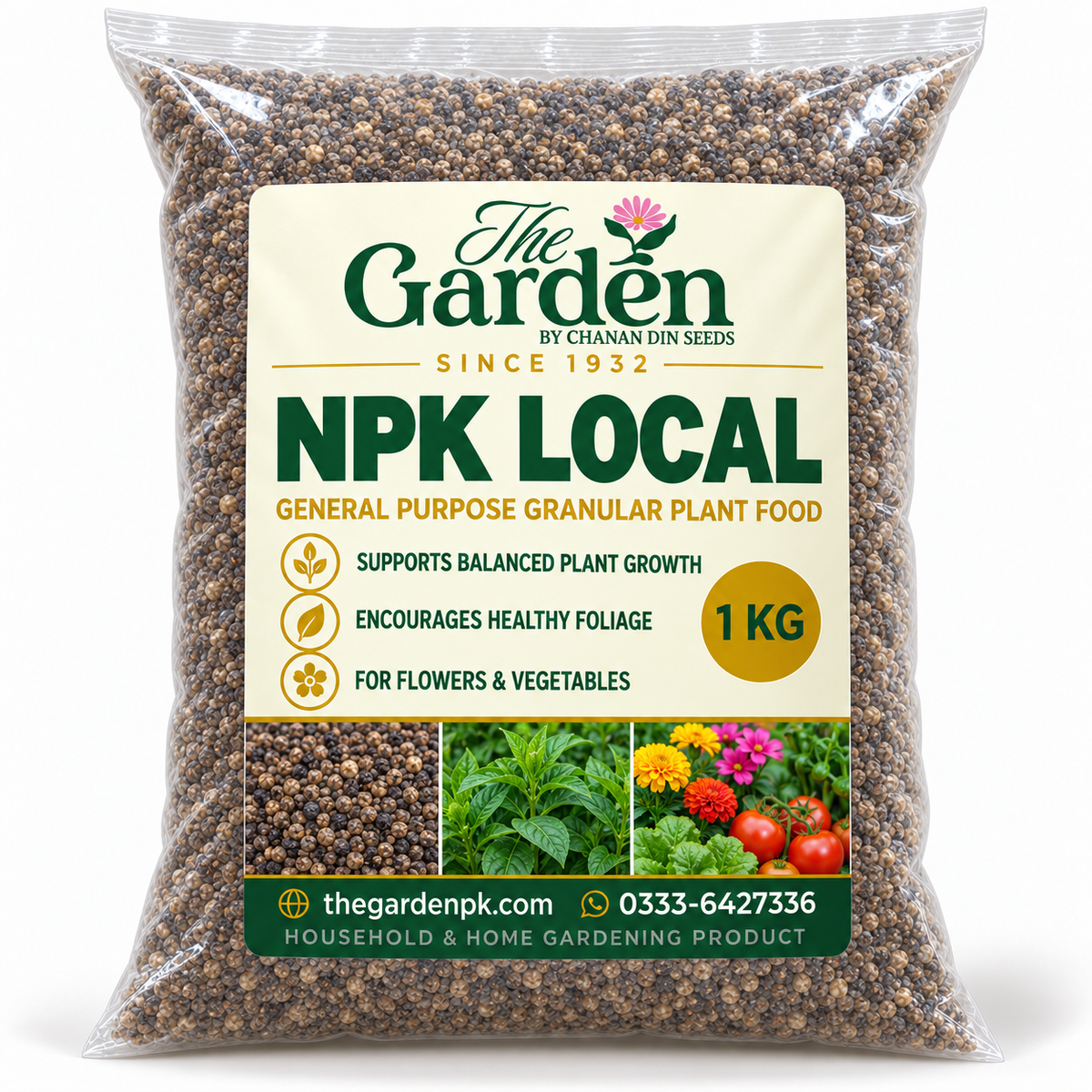 NPK Local 1 kg — General Purpose Granular Plant Food for Flowers & Vegetables