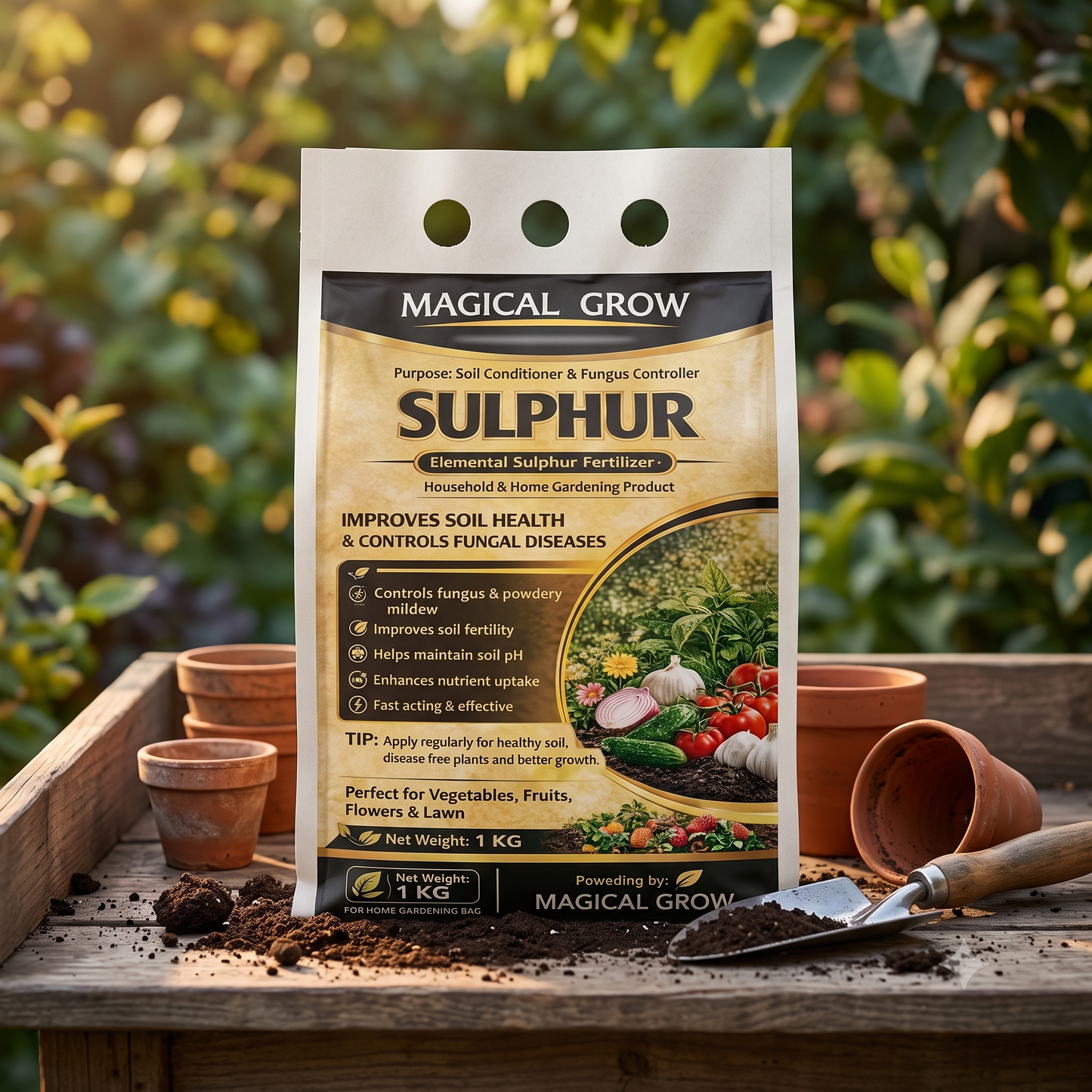 Magical Grow Sulphur Soil Conditioner & Fungus Control - 1 kg