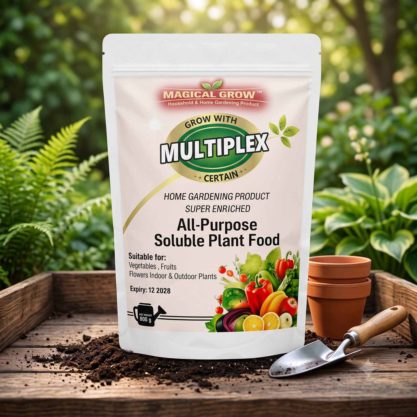 Magical Grow Multiplex All-Purpose Soluble Plant Food - 800g