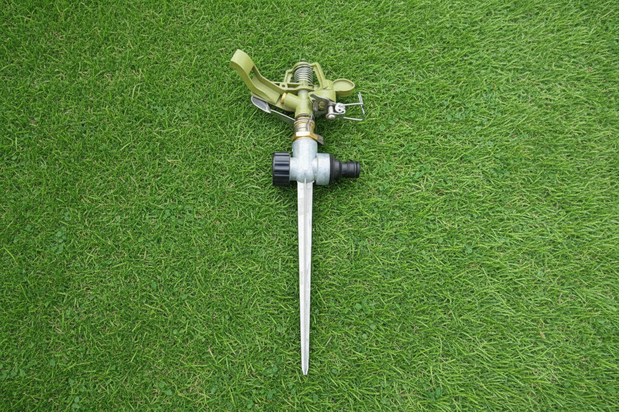 Metal Impulse Sprinkler with Ground Spike