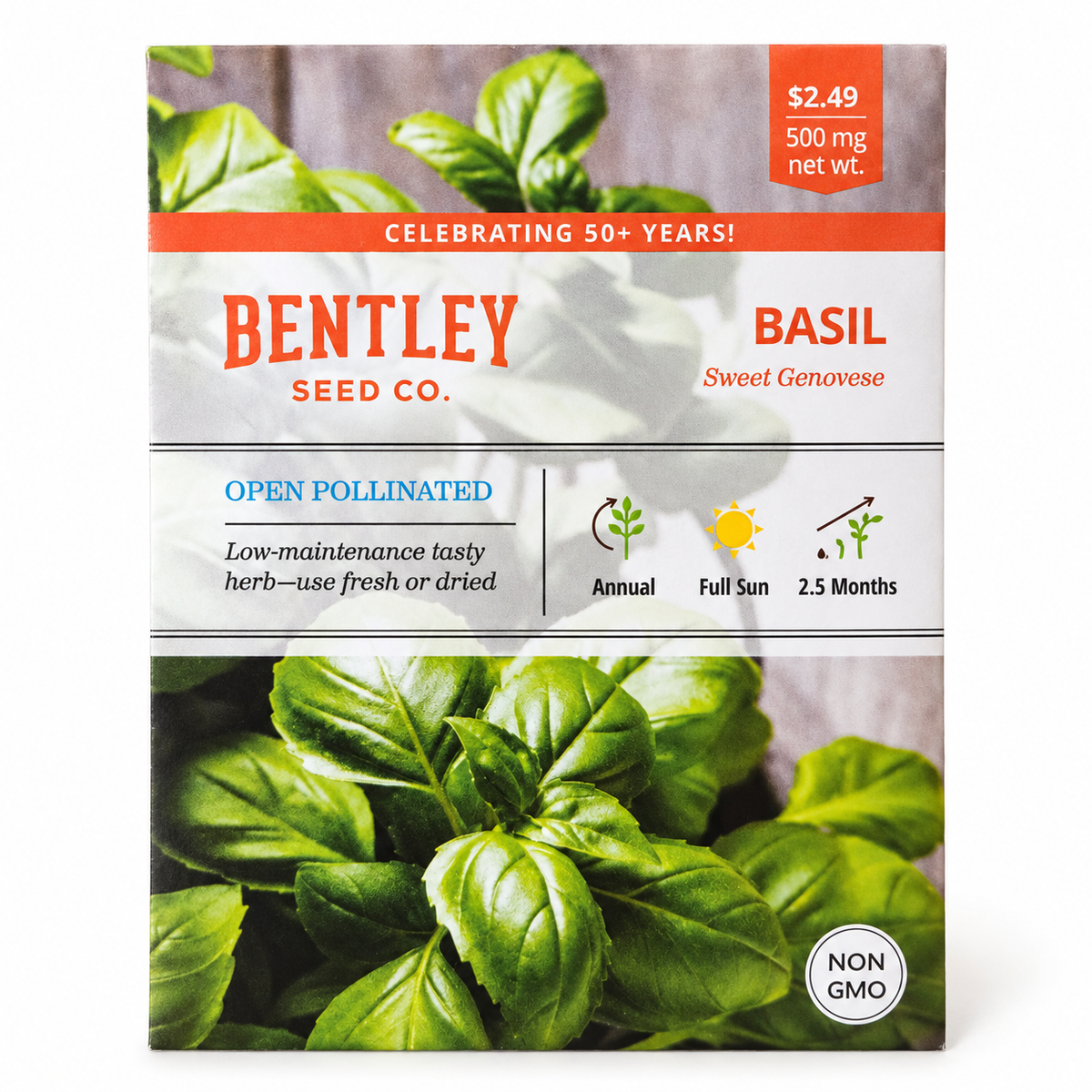 Bentley Basil Sweet Genovese Seeds