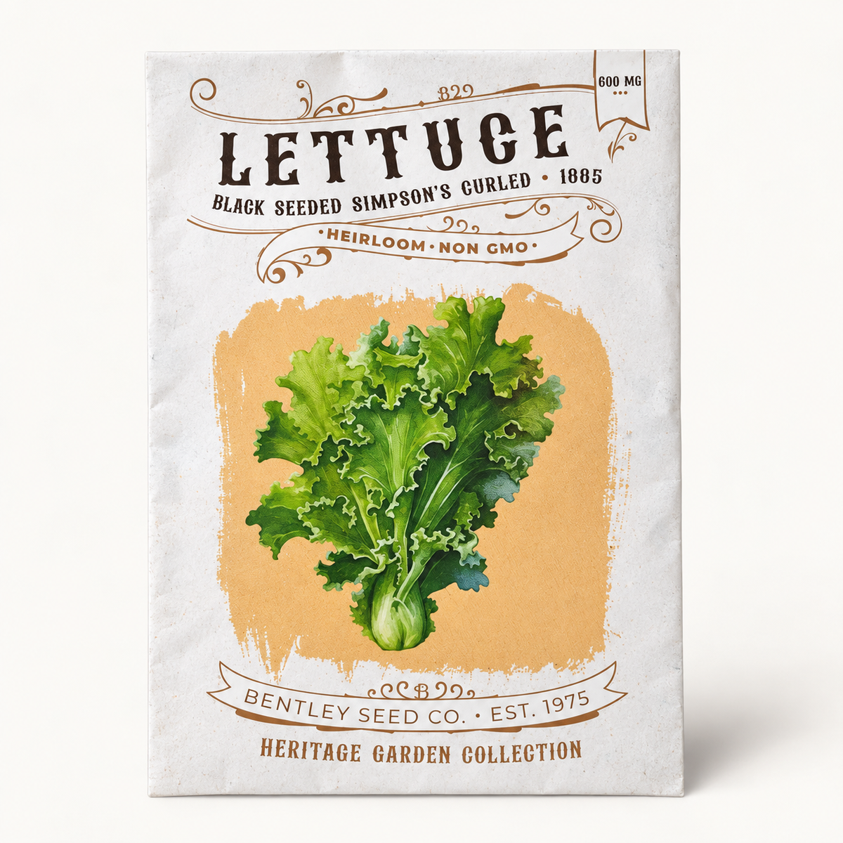 Bentley Lettuce Black Seeded Simpson Seeds