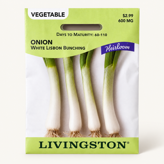 Onion White Lisbon Bunching Seeds