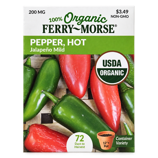 Organic Pepper Hot Jalapeno Mild Seeds