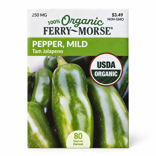 Organic Pepper Mild Tam Jalapeno Seeds