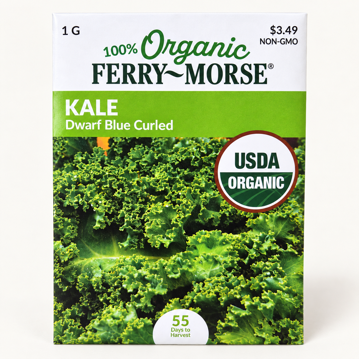Organic Kale Dwarf Blue Curled Seeds