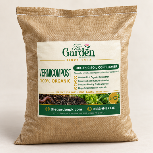 Vermicompost 5 kg — 100% Organic Worm Castings Soil Conditioner for Pots, Beds & Lawns