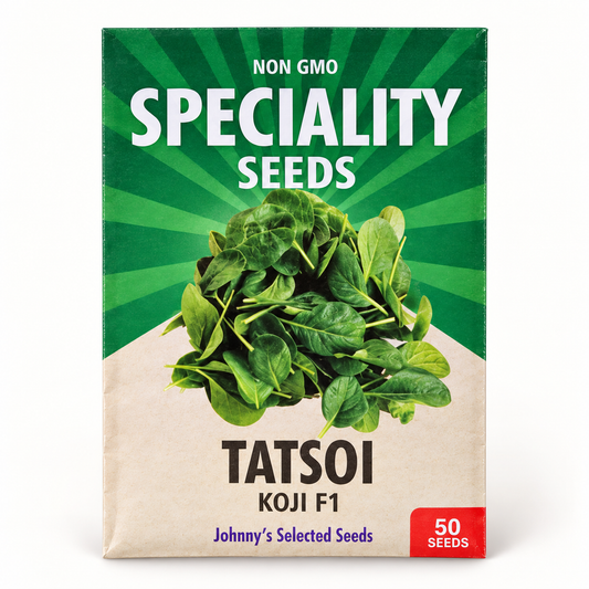 Tatsoi Seeds — Koji F1 (Dark Green Savoy)
