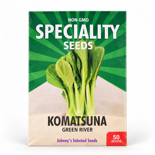 Komatsuna Seeds — Green River F1 (Japanese Mustard Spinach)