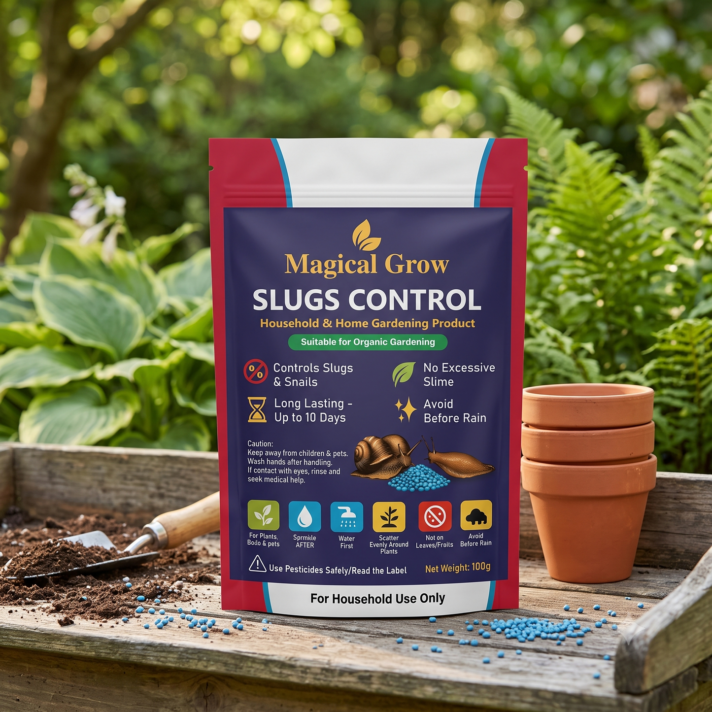 Magical Grow Slugs Control Pellets - 100g