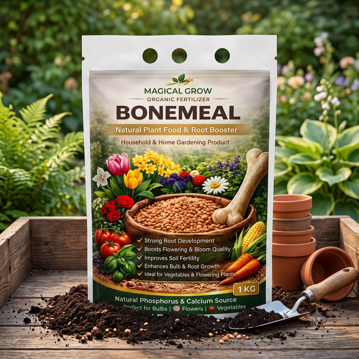Magical Grow Bonemeal Organic Fertilizer - 1 kg