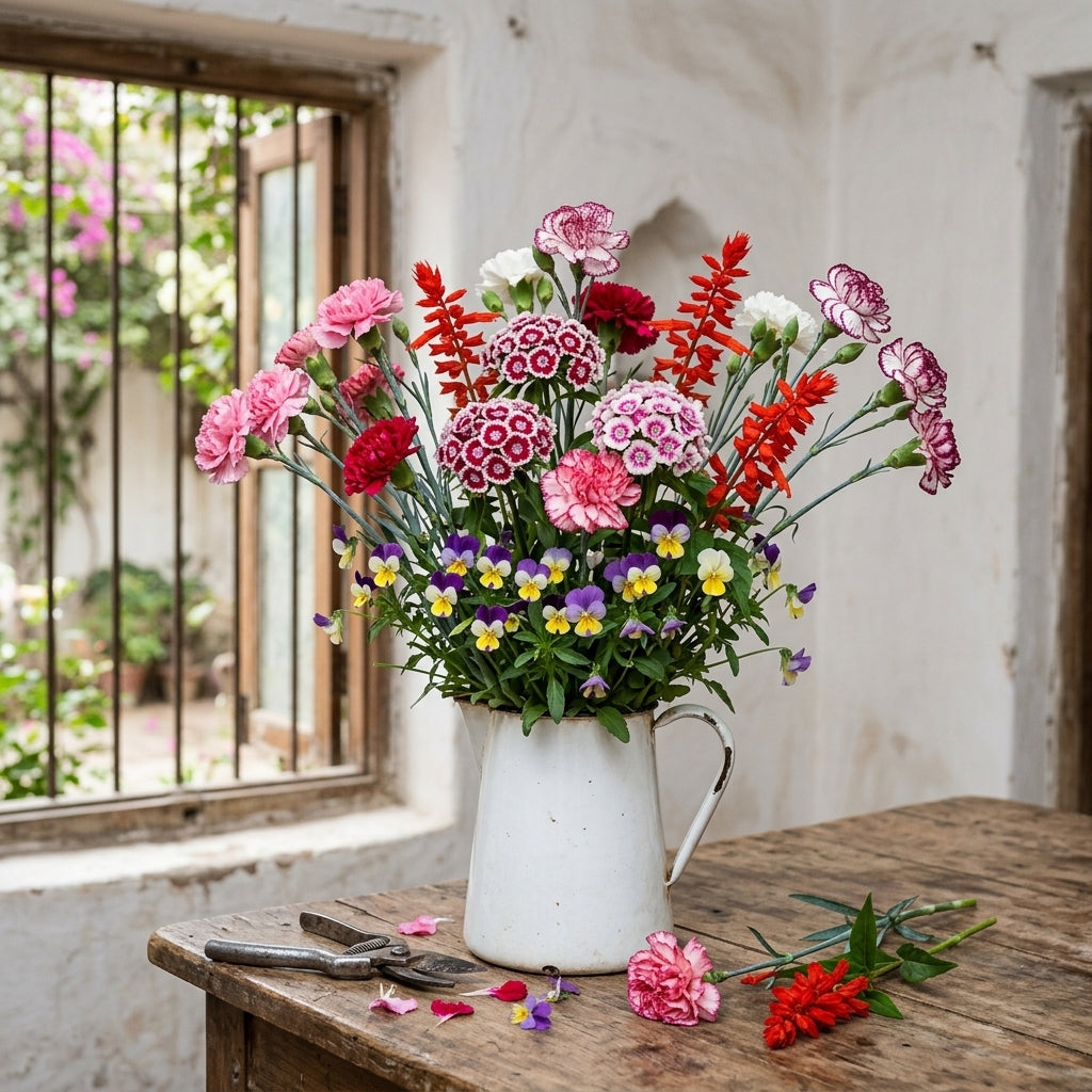 The Bouquet Builders Cut Flower Seed Mix - 4 Varieties