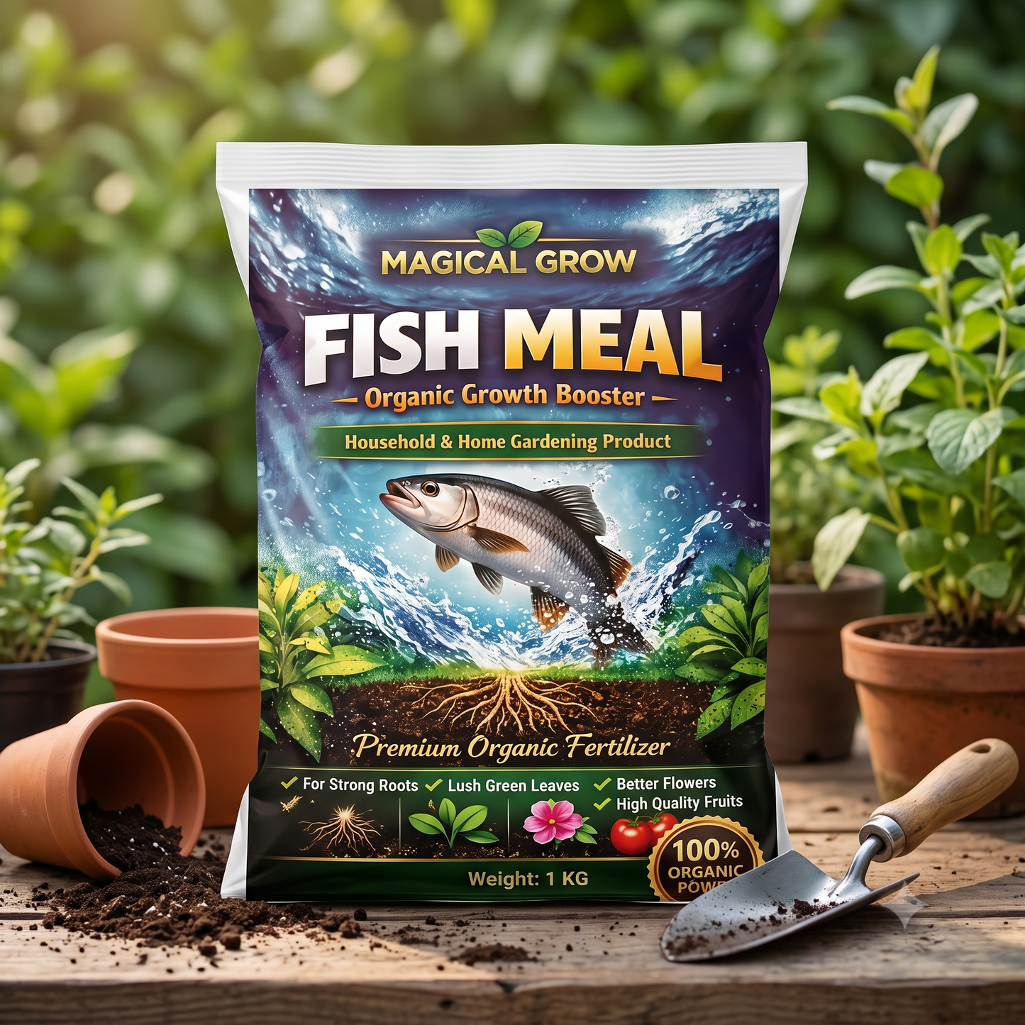 Magical Grow Fish Meal Organic Growth Booster - 1 kg