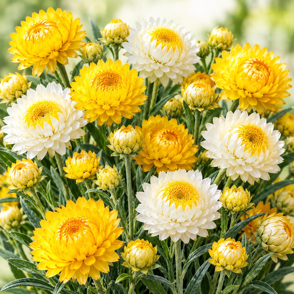 Helichrysum Seeds — Strawflower (Mixed Colours)
