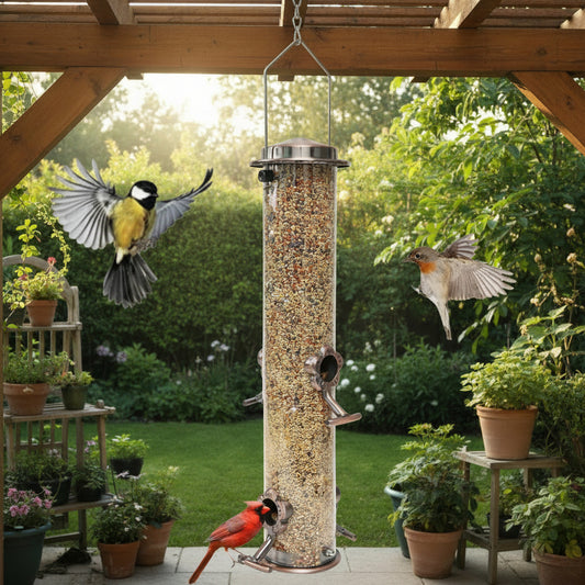 Stainless Steel Tube Bird Feeder