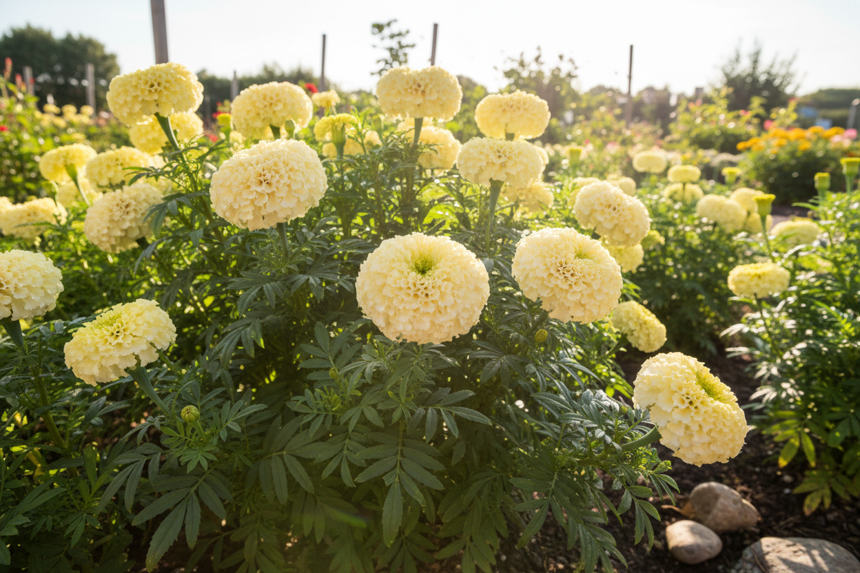 African Marigold Vanilla Seeds (F1)