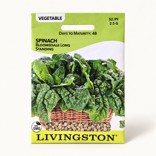Livingston Spinach Bloomsdale Long Standing Seeds