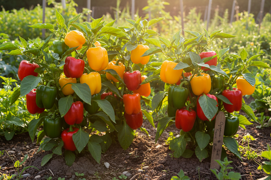 Organic Pepper Sweet Grand Bell Mix Seeds